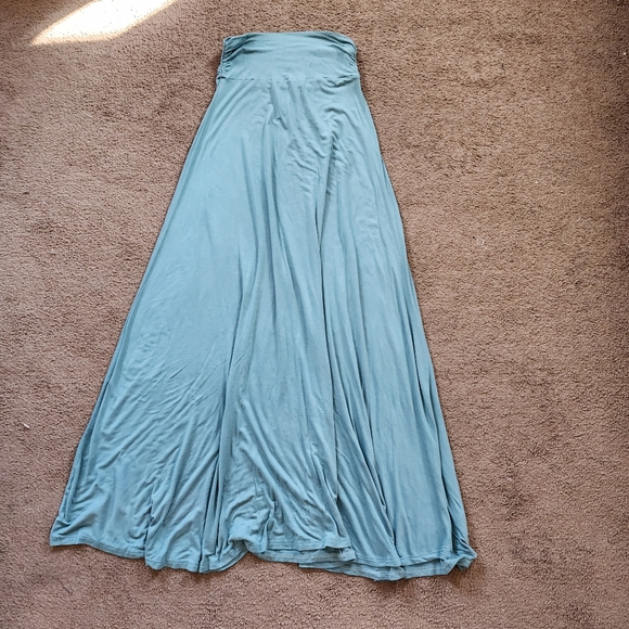 Teal Maxi Skirt, Women's S - Picture 2 of 5